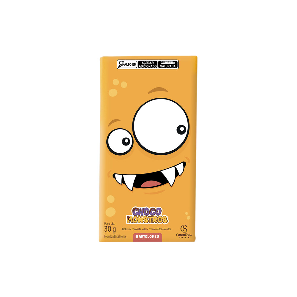 Tablete de Chocolate ao Leite Chocomonstros 30g, , large. image number 3