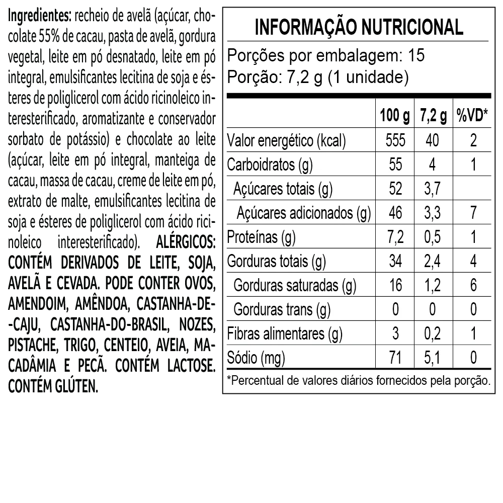 Caixa de Bombons laCreme Mini Show Gianduia 108g, , large. image number 1