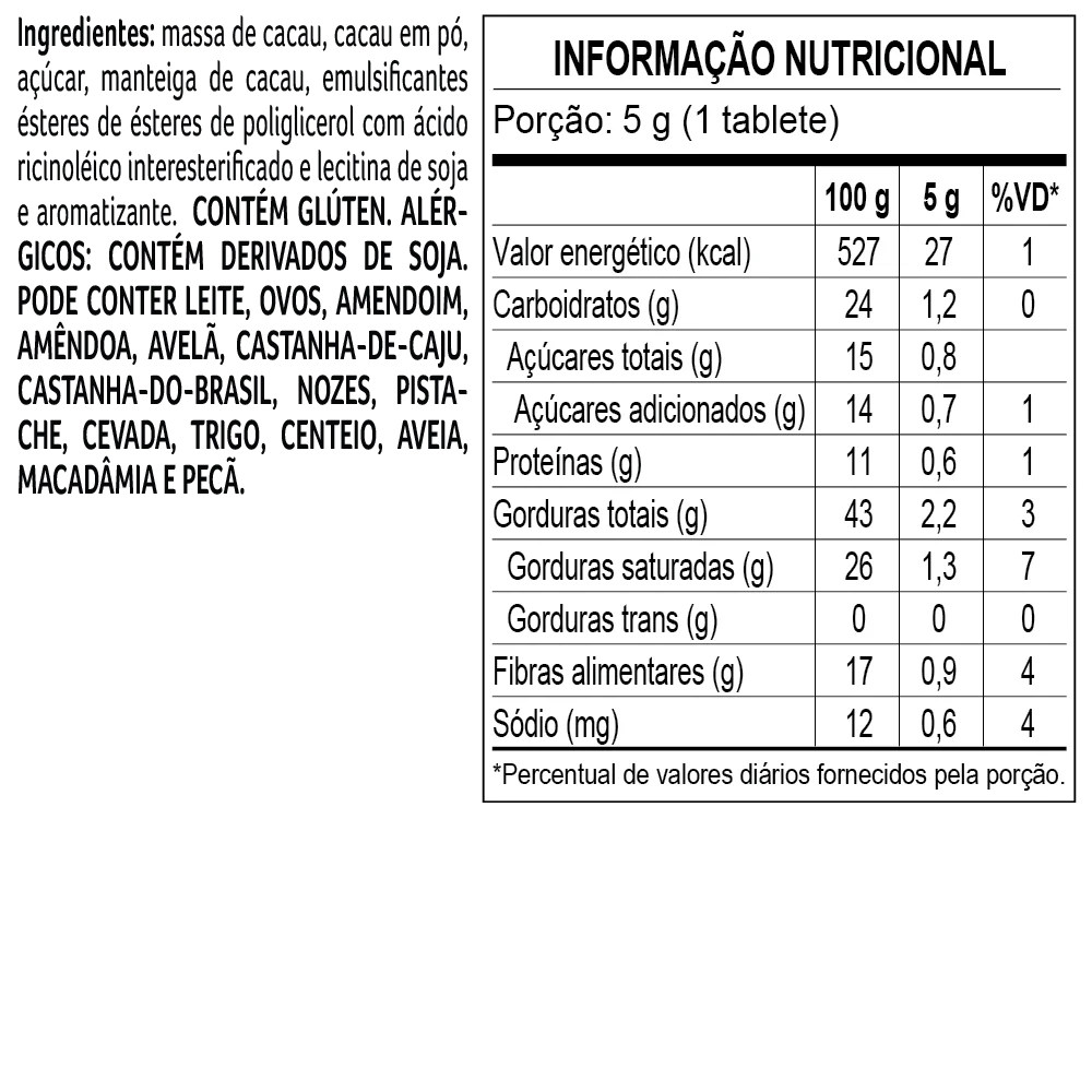 Tablete de Chocolate Intenso Bendito Cacao 85% 5g, , large. image number 1