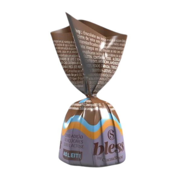 Bombom Bless Zero A&ccedil;&uacute;car e Zero Lactose de Chocolate ao Leite 13,5g