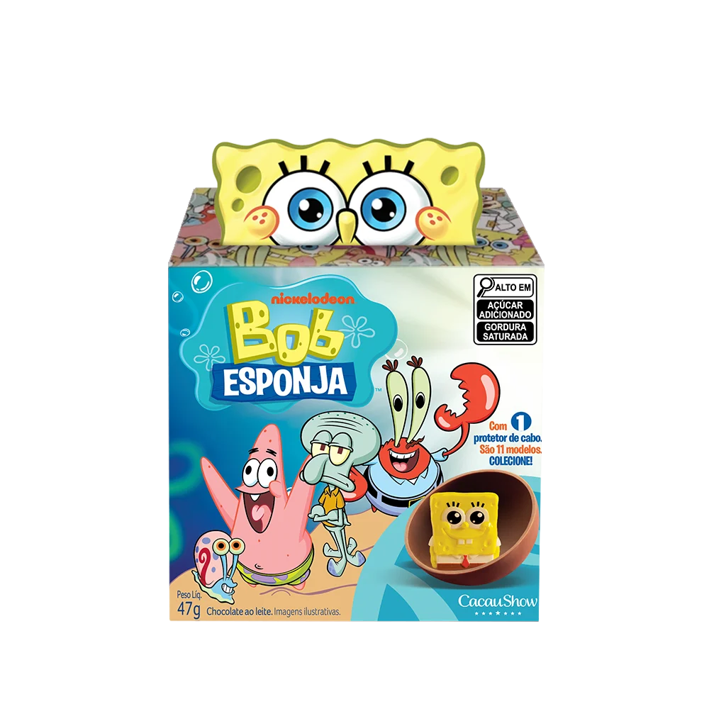Caixa Surpresa Bob Esponja 47g, , large. image number 0
