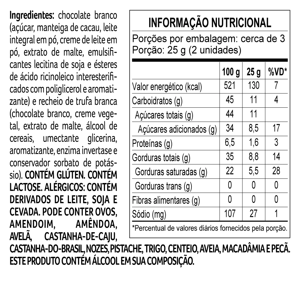 Caixa de Trufas laCreme ao Leite e Branco 160g, , large. image number 3