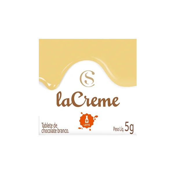 Tablete laCreme de Chocolate Branco 5g