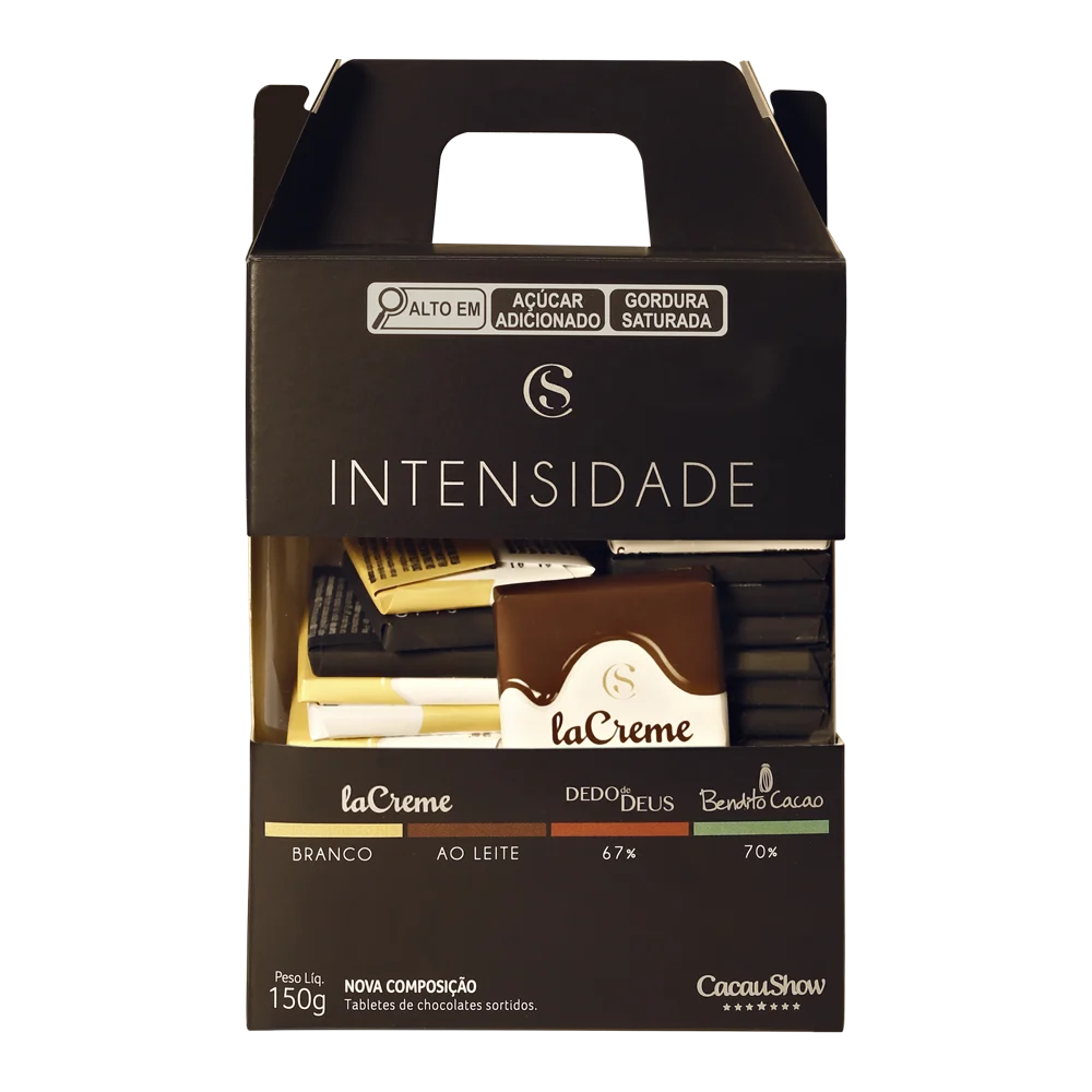 Caixa de Tabletes de Chocolate Intensidade 150g, , large. image number 0
