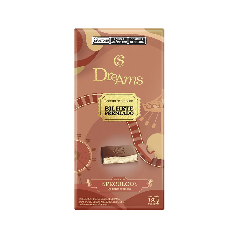 Tablete Dreams Speculoos Edi&ccedil;&atilde;o Especial 130g, , large. image number 0