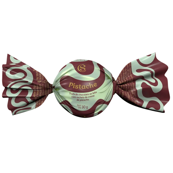 Trufa de Chocolate ao Leite e Pistache 30g