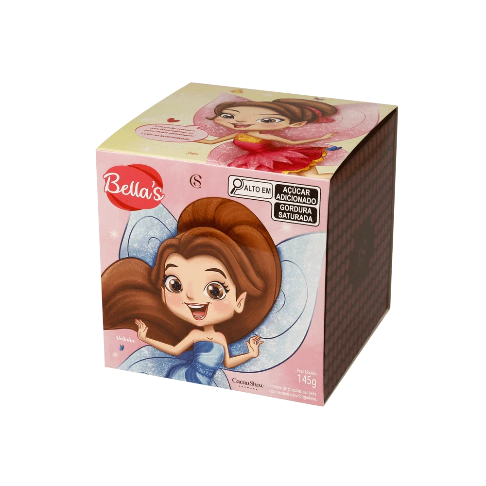 Caixa com Bombons Bellas's ao Leite 145g, , large. image number 0