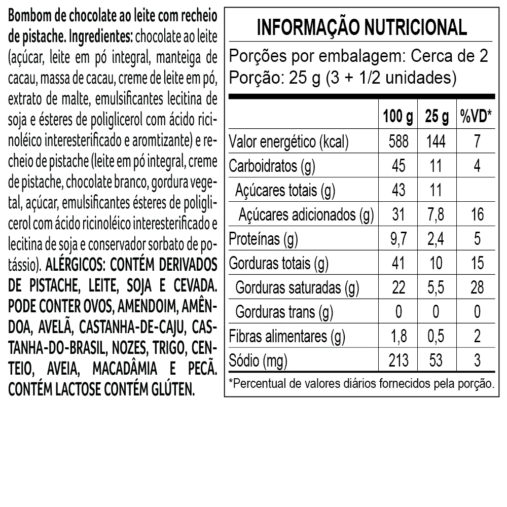 Caixa de Bombons laCreme Mini Show Pistache 108g, , large. image number 1