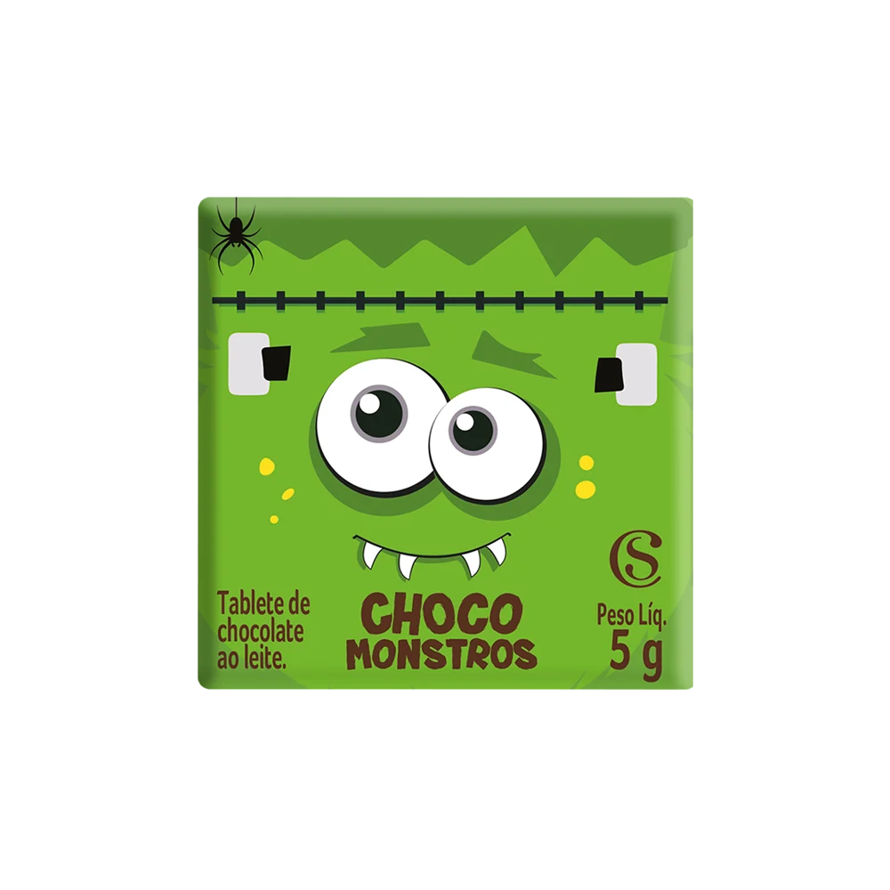 Tablete Halloween dos Chocomonstros Surpresa 5g, , large. image number 0