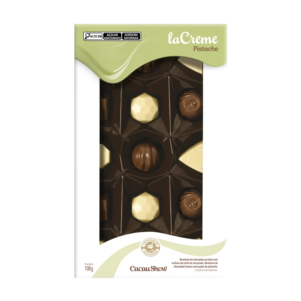 Caixa de Bombons laCreme Mini Show Pistache 108g, , large. image number 0