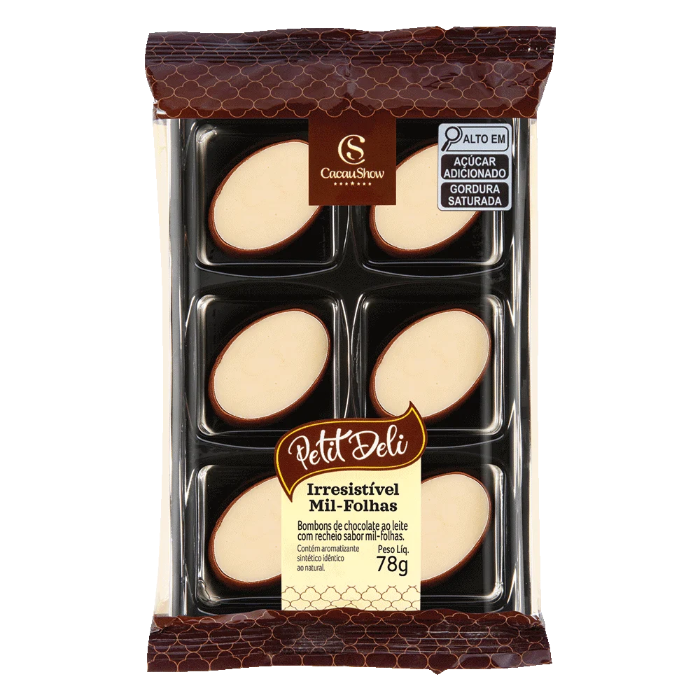 Bombons Petit Deli Mil-Folhas 78g, , large. image number 0