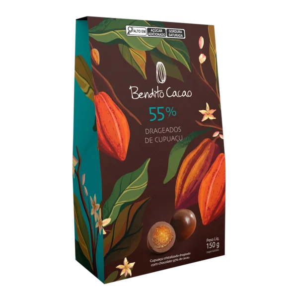 Drageado Bendito Cacao 55% com Cupua&ccedil;u 150g