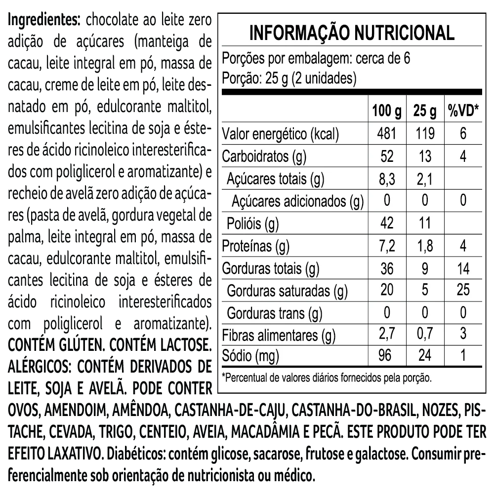 Cubo Bless Zero Adi&ccedil;&atilde;o de A&ccedil;&uacute;car Avel&atilde; 145g, , large. image number 1