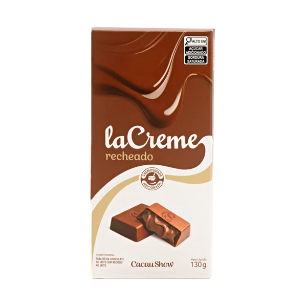 Tablete laCreme ao Leite Recheado 130g