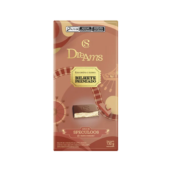 Tablete Dreams Speculoos Edi&ccedil;&atilde;o Especial 130g