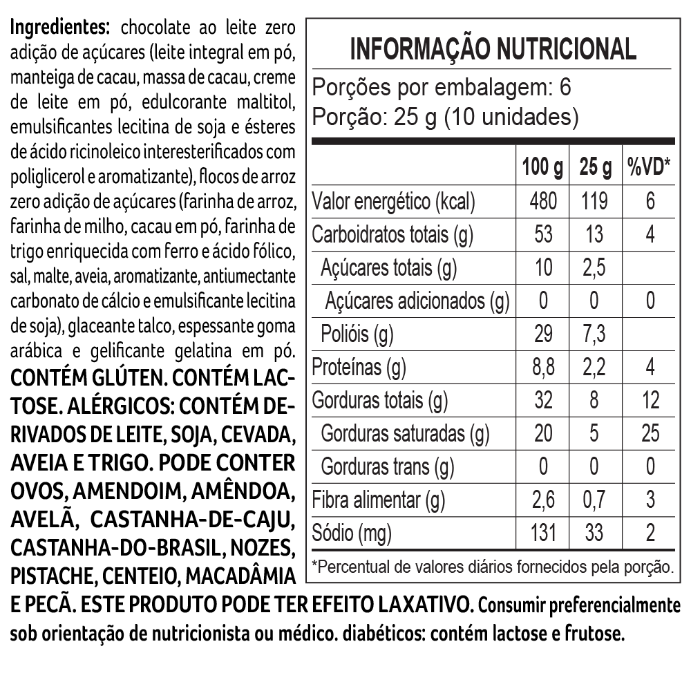 Drageado Bless Zero Adi&ccedil;&atilde;o de A&ccedil;&uacute;car ao Leite 150g, , large. image number 2