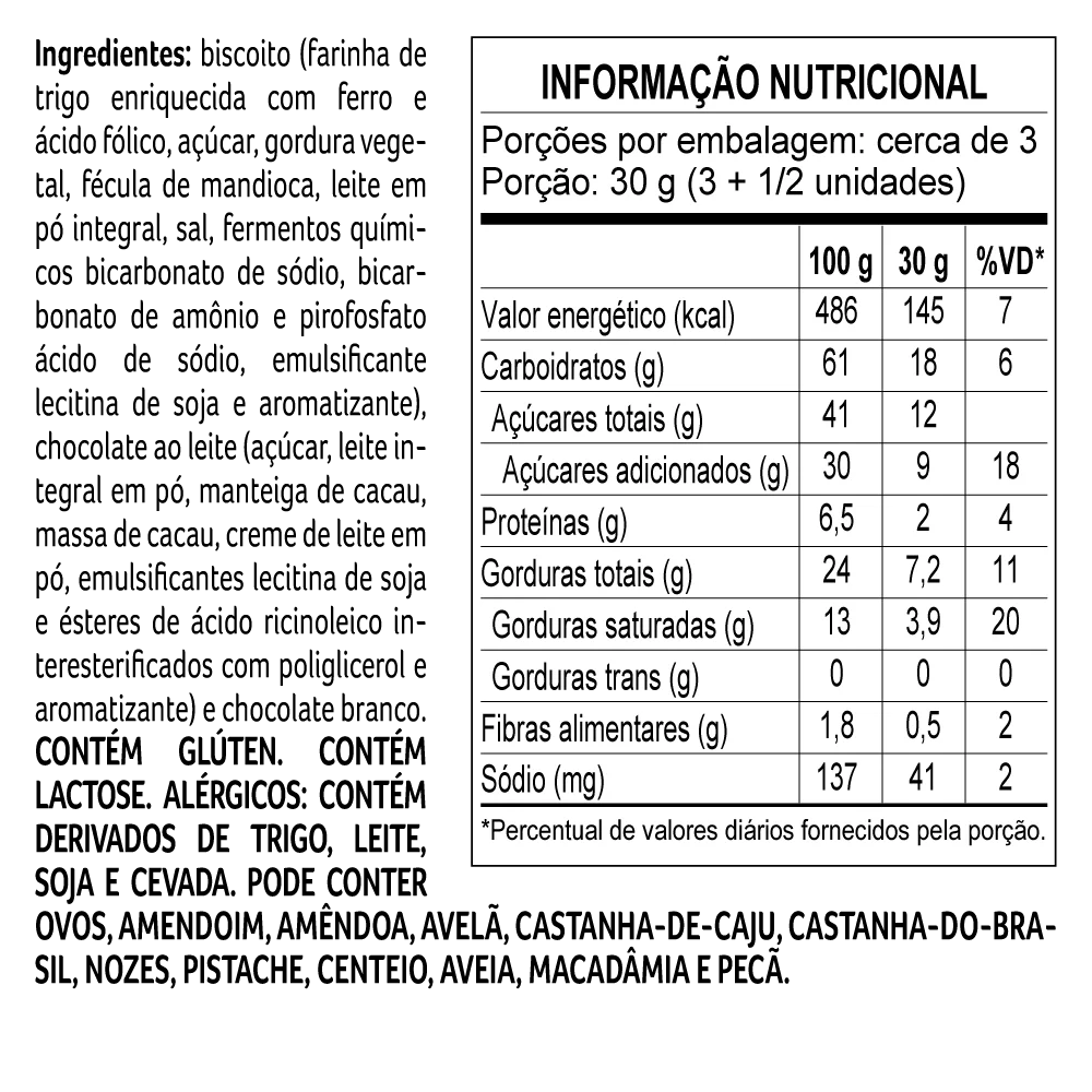 Biscoito Tradicional ao Leite 100g, , large. image number 1