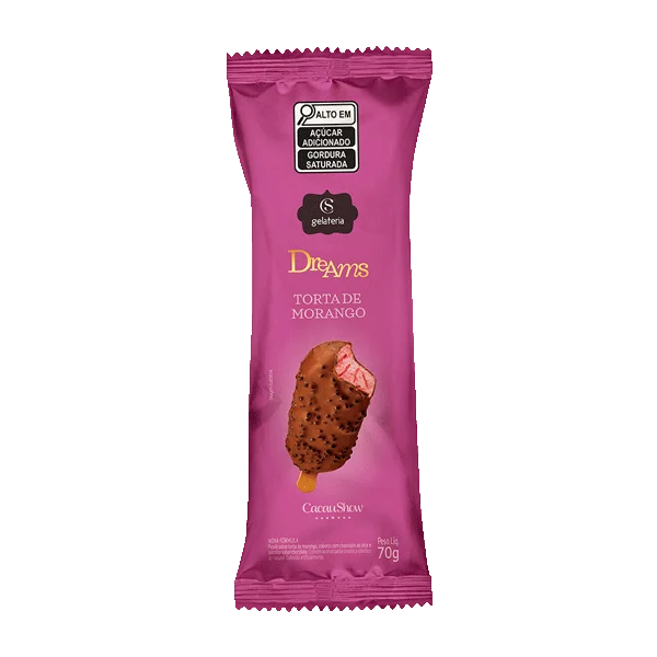 Sorvete Dreams Torta de Morango 70g