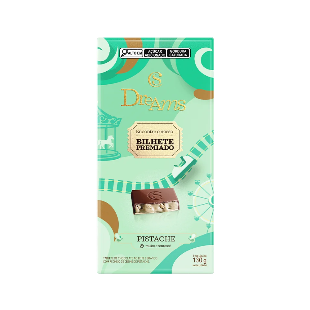 Tablete Dreams Pistache Edi&ccedil;&atilde;o Especial 130g, , large. image number 0