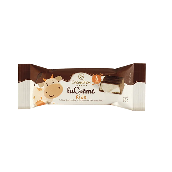 Tablete laCreme Kids de Chocolate ao Leite 18g