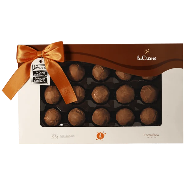 Caixa de Trufas laCreme ao Leite 225g