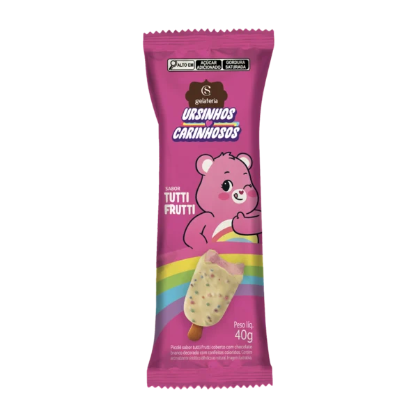 Sorvete Ursinhos Carinhosos Tutti Frutti 40g