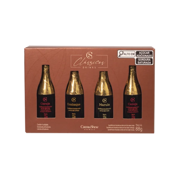 Caixa Garrafinhas Cl&aacute;ssicos Drinks ao Leite 88g
