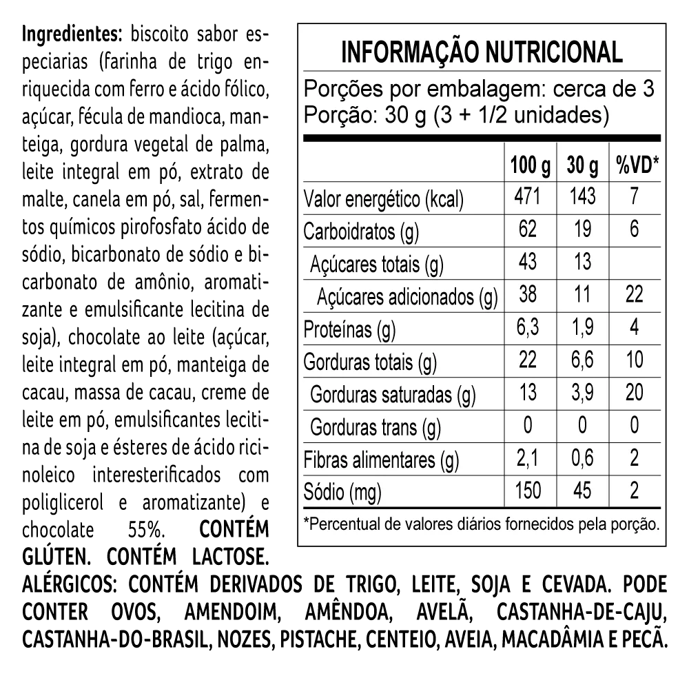 Biscoito Caramelizado ao Leite 100g, , large. image number 1