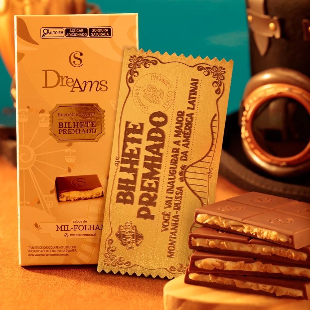 Tablete Dreams Mil-Folhas Edi&ccedil;&atilde;o Especial 130g, , large. image number 1