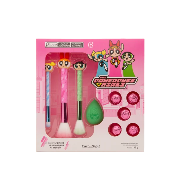 Kit de Pinc&eacute;is Meninas Superpoderosas com Bombons 115g