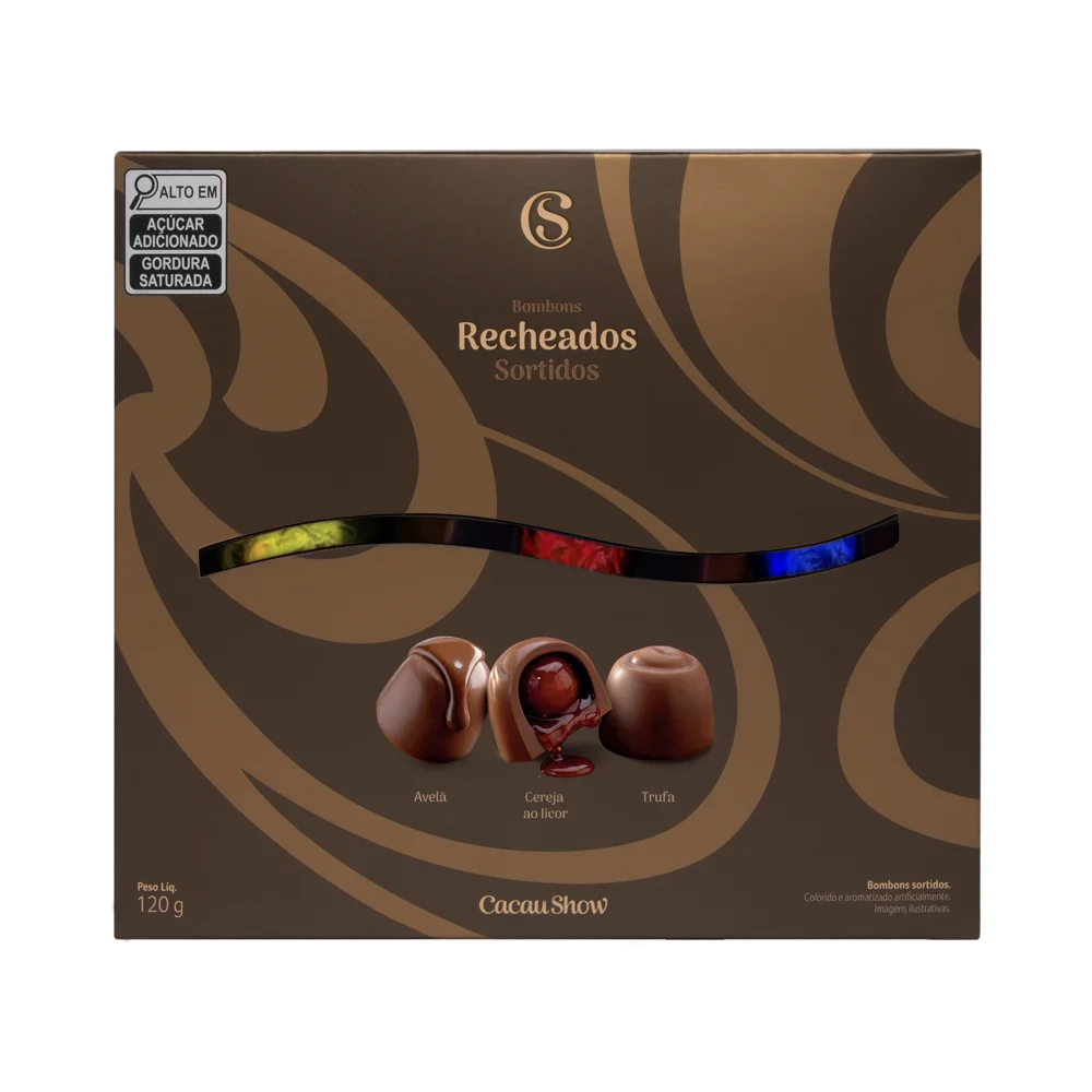 Caixa de Bombons Cl&aacute;ssicos Sortidos 120g, , large. image number 0
