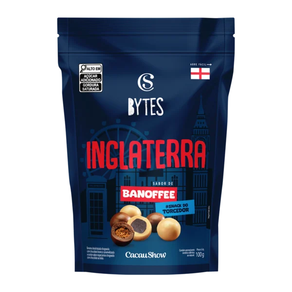 Drageado Bytes de Banoffe Inglaterra 100g