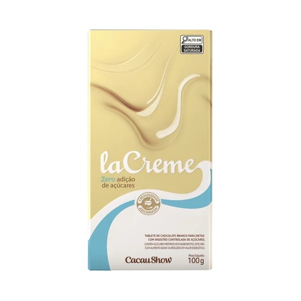 Tablete laCreme Branco Zero Adi&ccedil;&atilde;o de A&ccedil;&uacute;car 100g