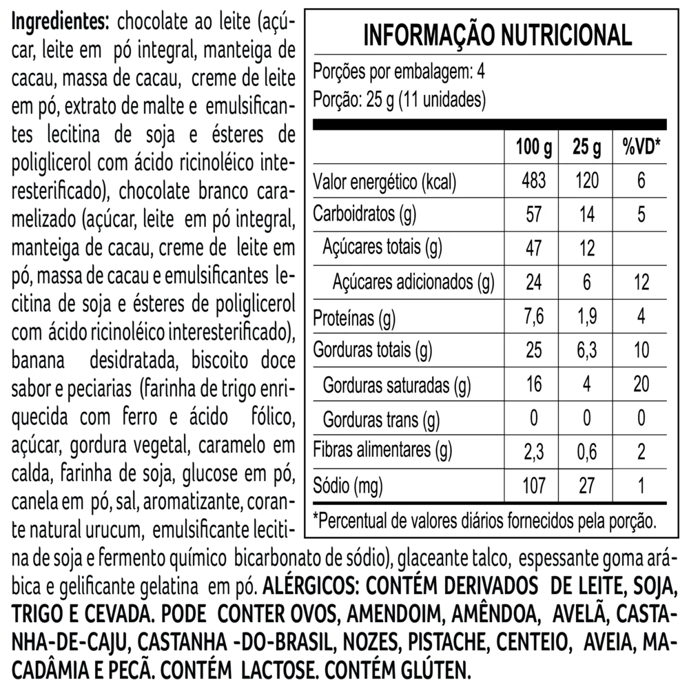 Drageado Bytes de Banoffee 100g, , large. image number 1
