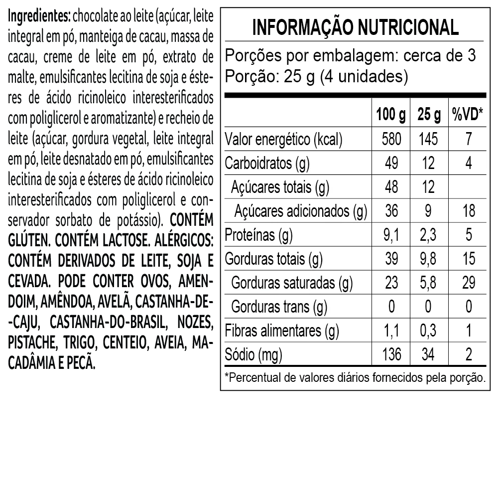 Tablete Miau de Chocolate ao Leite Recheado 70g, , large. image number 1
