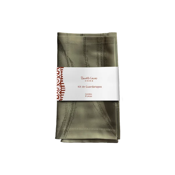 Kit 2 Guardanapos Verde Bendito Cacao