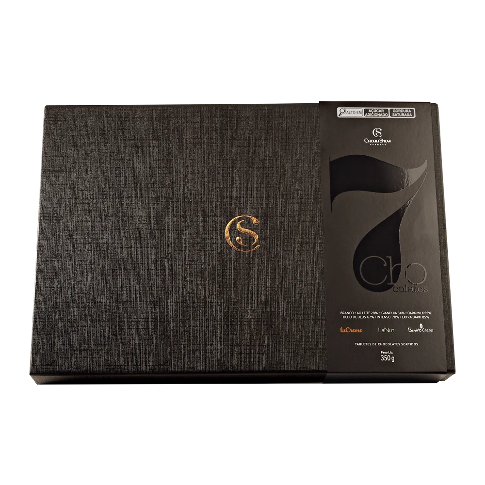 Caixa de Tabletes 7 Chocolates 350g, , large. image number 0
