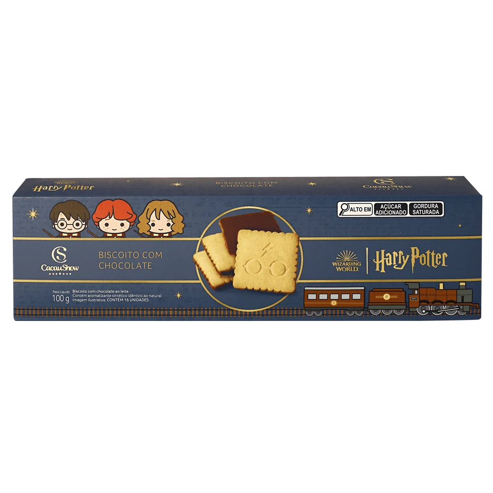 Biscoito ao Leite Harry Potter 100g, , large. image number 0