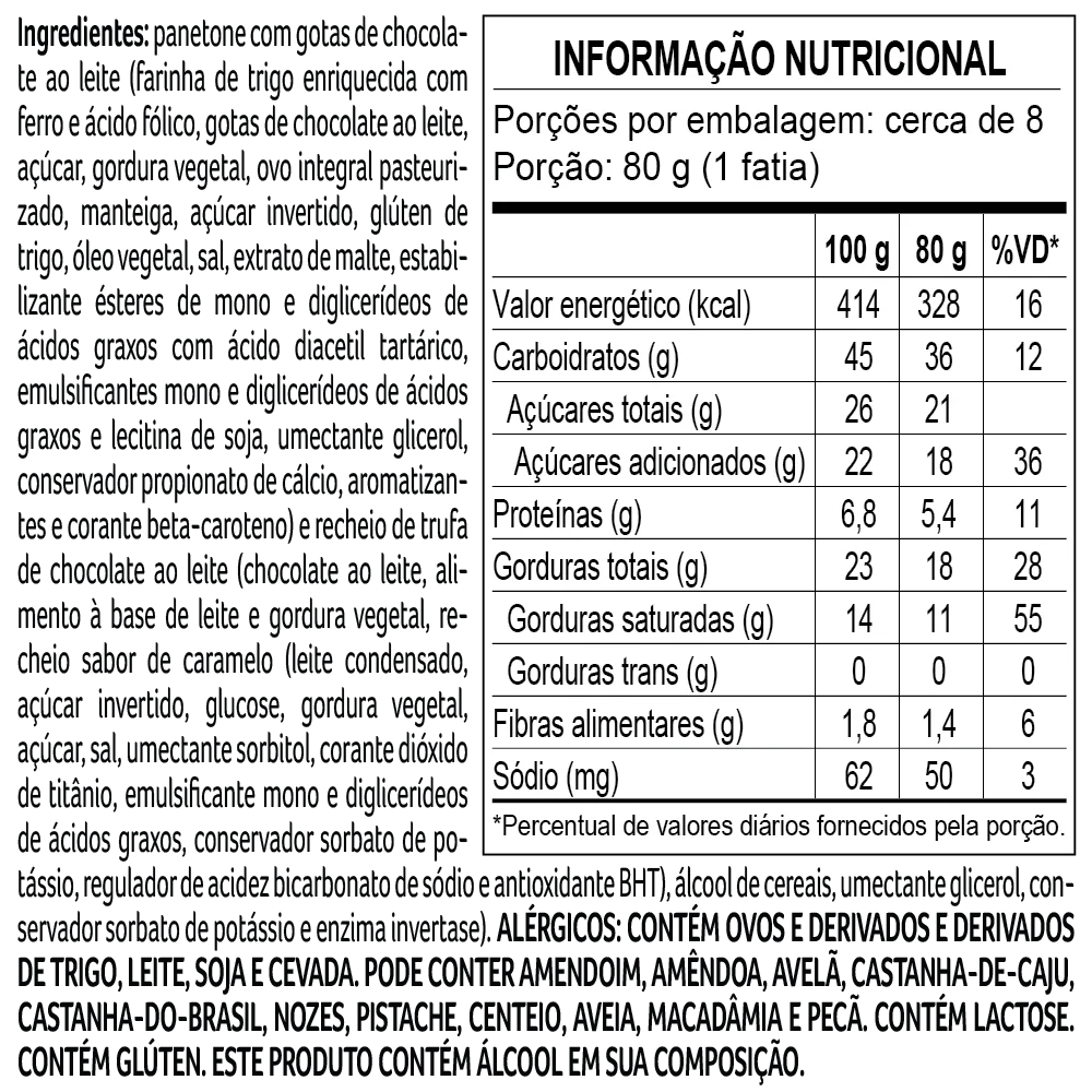 Panetone laCreme ao Leite 650g, , large. image number 2