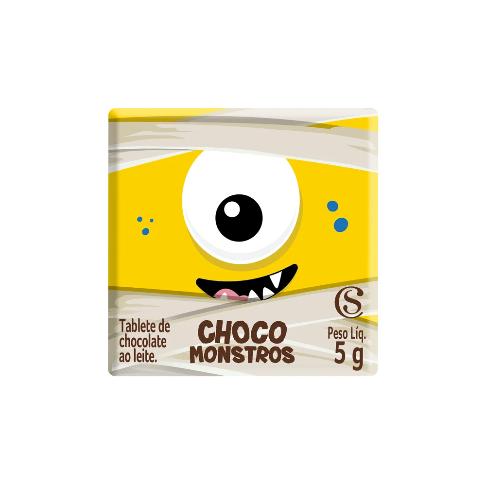 Tablete Halloween dos Chocomonstros Surpresa 5g, , large. image number 1