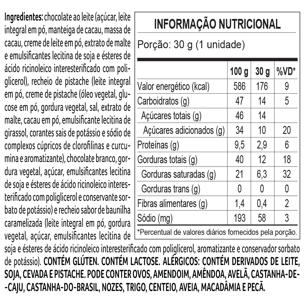 Trufa Pistache e Baunilha 30g, , large. image number 1