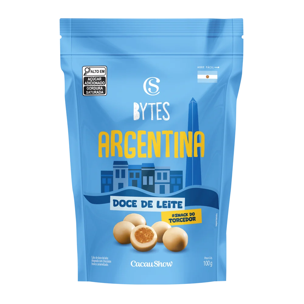 Drageado Bytes Doce de Leite Argentina 100g, , large. image number 0