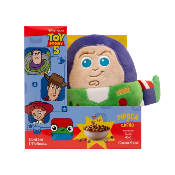 Caixa Pipoca Buzz Lightyear Toy Story 45g