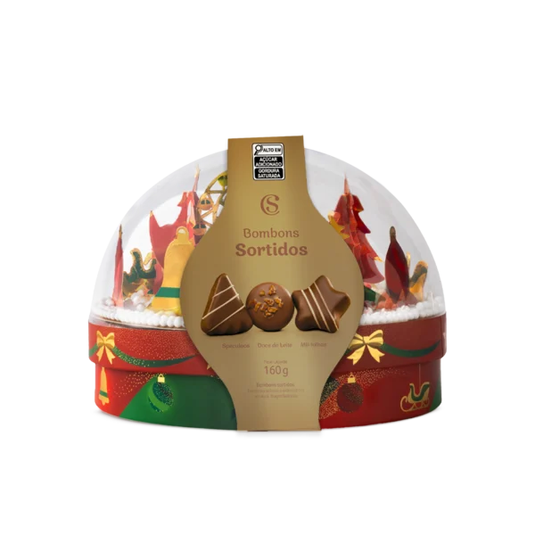 Globo de Natal com Trufas ao Leite 160g