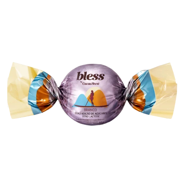 Trufa Bless Zero A&ccedil;&uacute;car e Zero Lactose de Chocolate Branco 30g