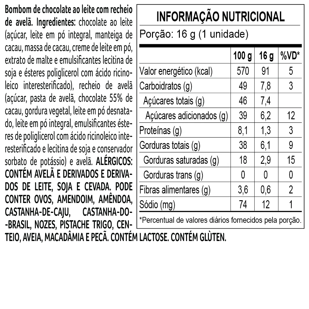 Caixa de Bombons Sortidos Cacau Show M 160g, , large. image number 1