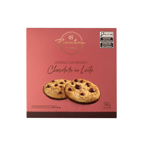 Cookies Banhado com Gotas de Chocolate ao Leite 140g