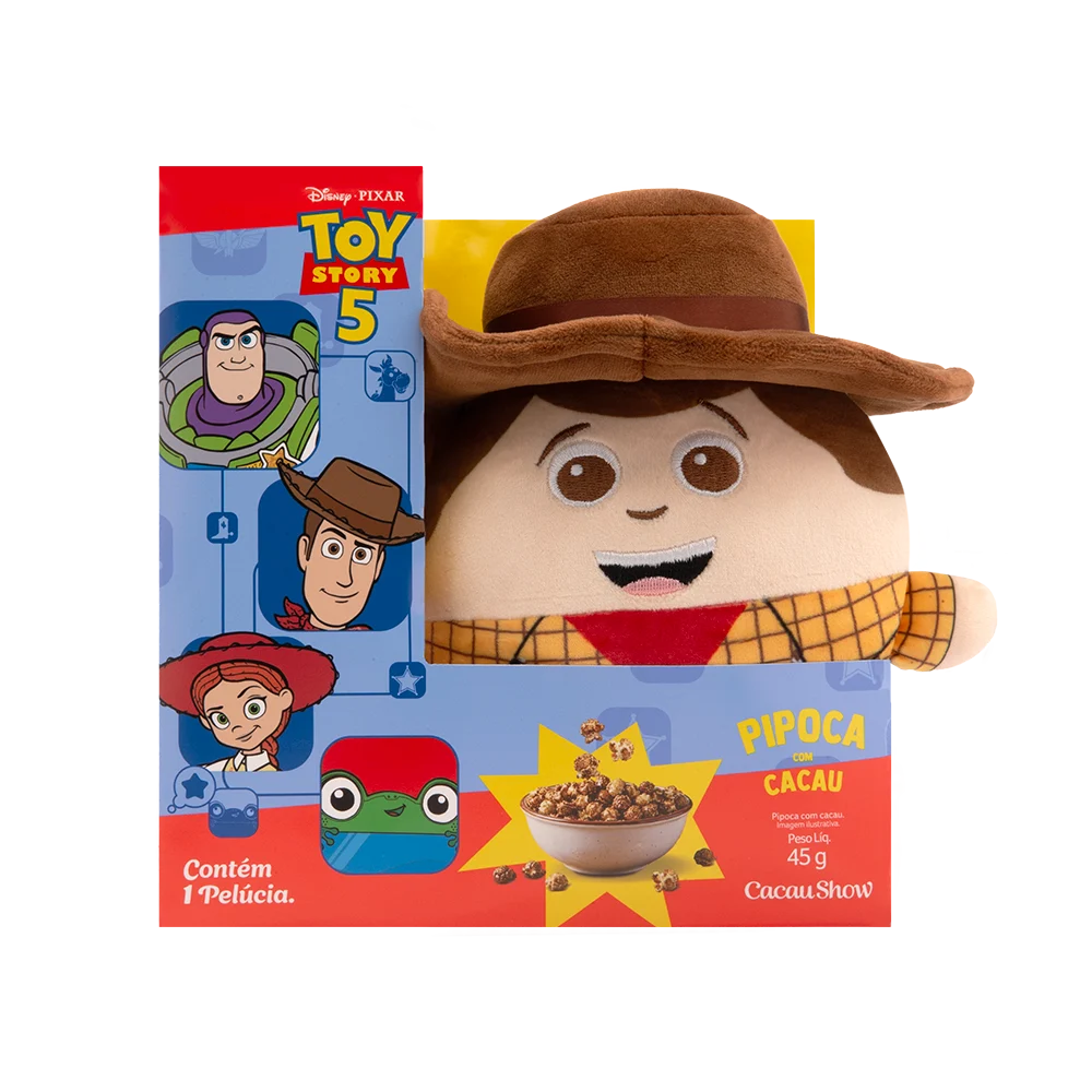 Caixa Pipoca Woody Toy Story 45g, , large. image number 0
