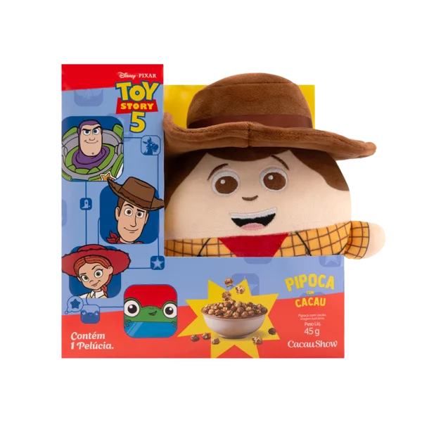 Caixa Pipoca Woody Toy Story 45g
