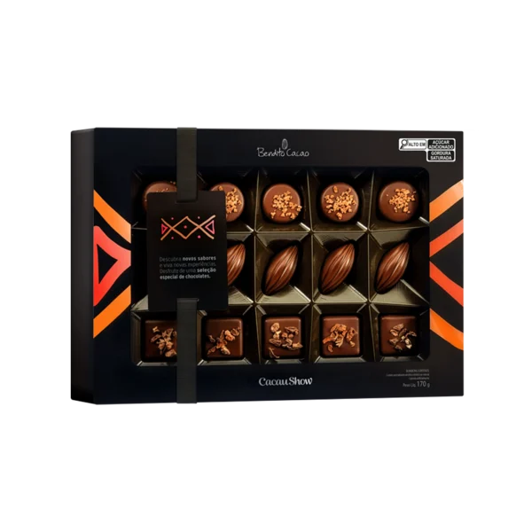 Caixa de Bombom Bendito Cacao 170g